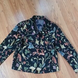 Blair Women's Black and Purple Jacket SIZE XL